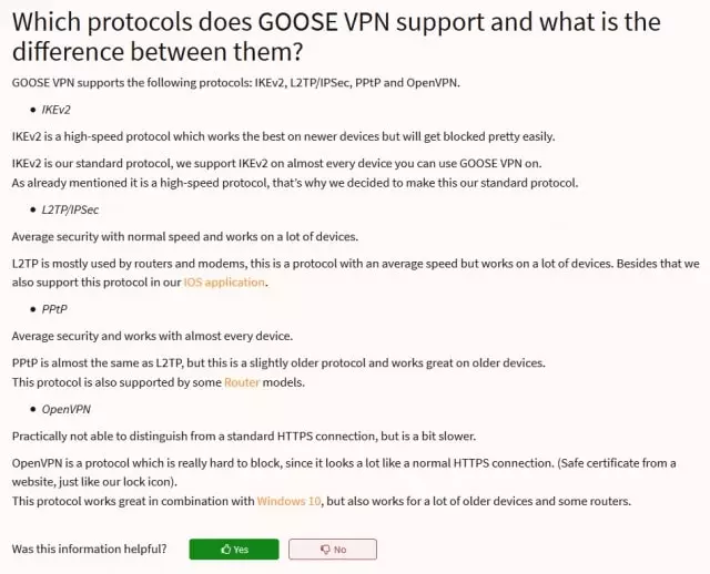 Goose VPN protocol By Review - itis