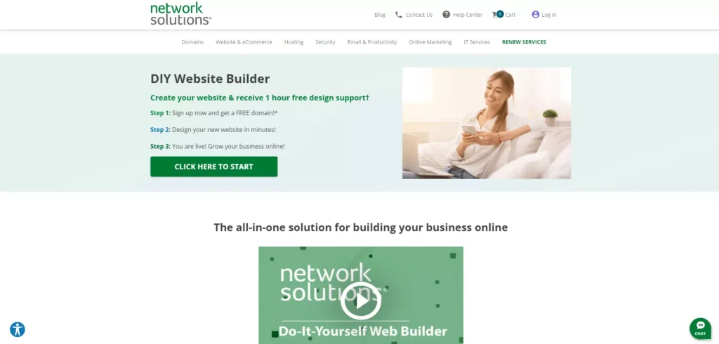 Network Solution Hosting Website Builder