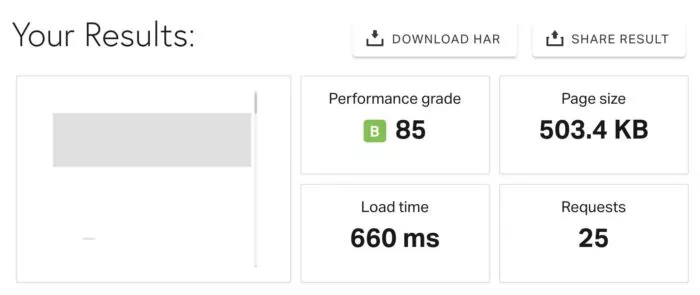 SiteGround load time