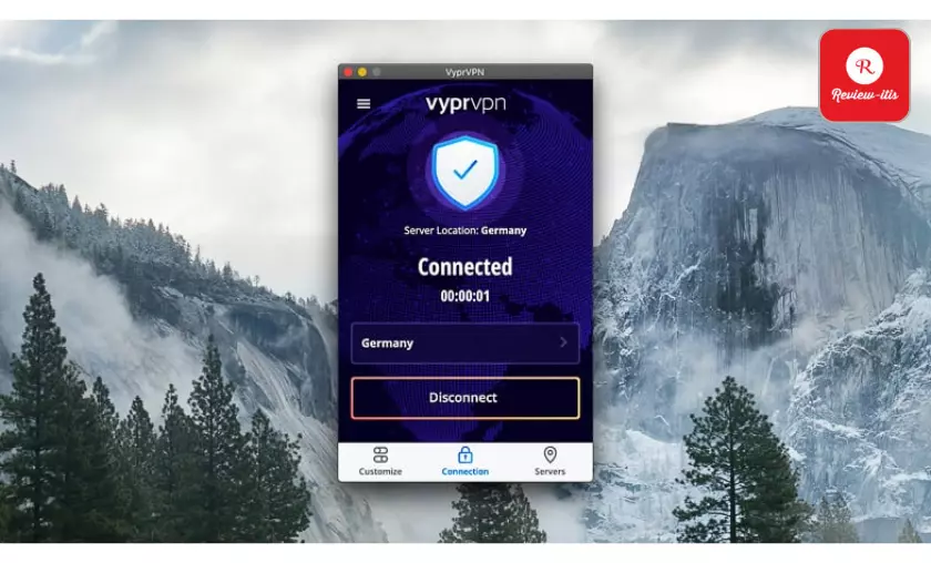 VyprVPN Connected in Germany Review - itis