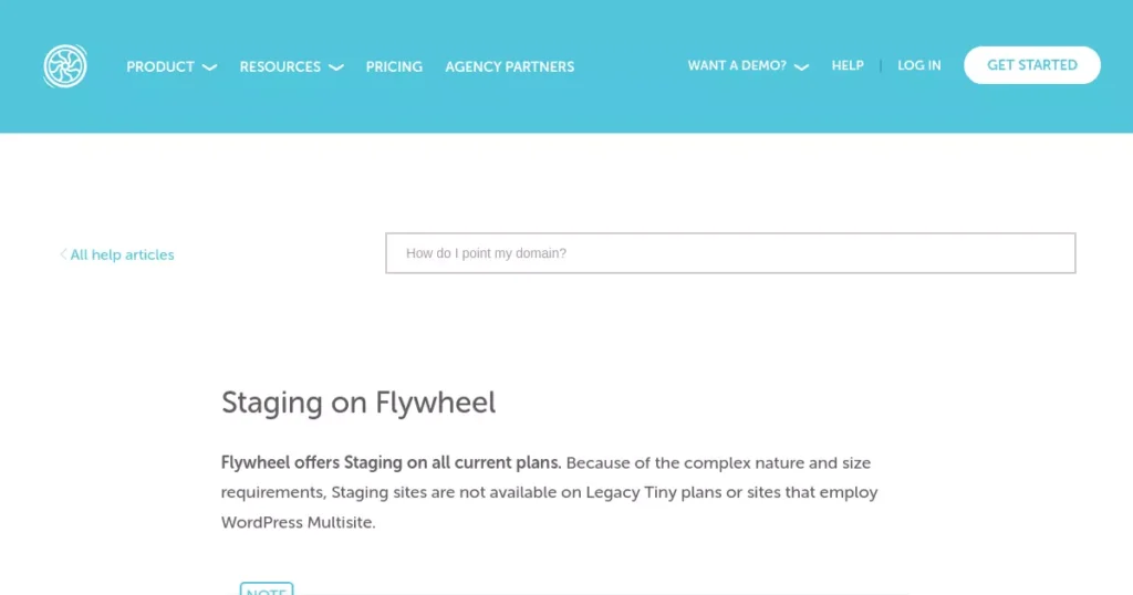 Website staging Flywheel