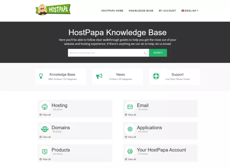 HostPapa knowledge base