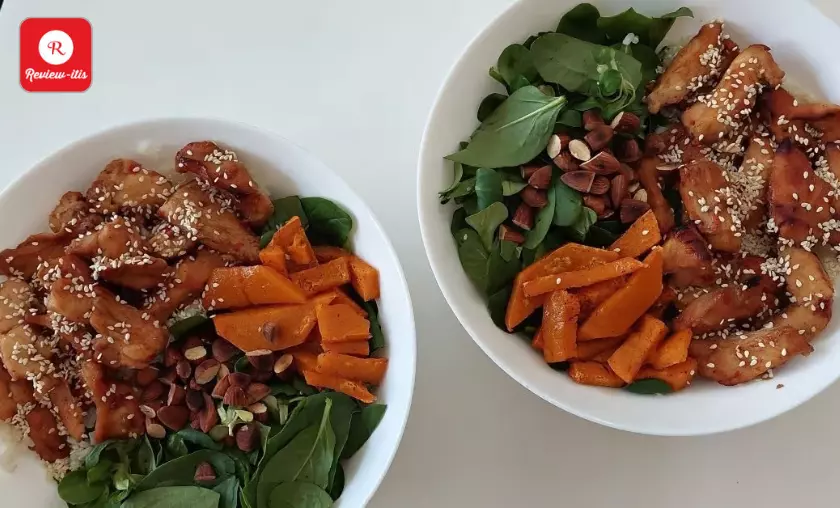 Sweet Chicken And Spinach Bowl - Review-Itis
