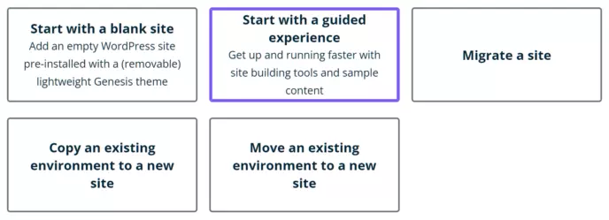 WP Engine New Site Options By Review - itis