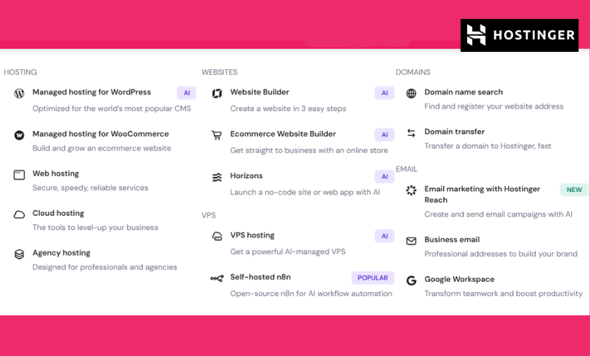 Reasons to Choose Hostinger!