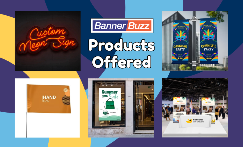 Products Offered by BannerBuzz 