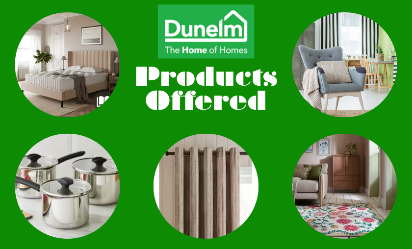 Products Offered by Dunelm