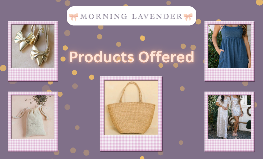 Products Offered by Morning Lavender