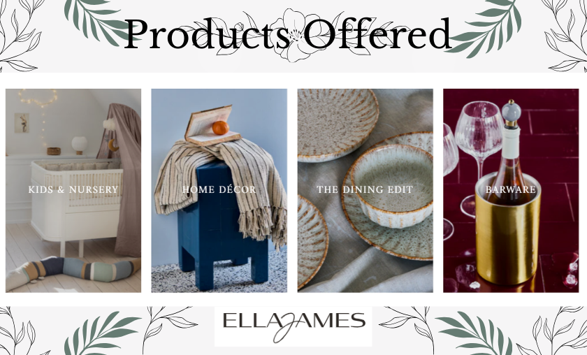Products Offered by Ella James!