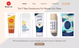 The 17 Best Deodorants For Women In (2025)